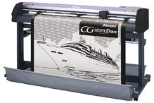 Режущий плоттер Mimaki CG-130FXII Plus с оптическим датчиком. Ширина резки 1300мм. Ширина рулона 90-1580мм. Скорость 100см/сек. Макс. Давление ножа 400гр. Повторяемость 0.2мм. Макс. Толщина материала 0.15мм.