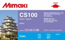 Сольвентные чернила CS100 2000 мл Mimaki CS100-C-BB-1 Cyan