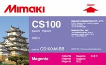 Сольвентные чернила CS100 2000 мл Mimaki CS100-M-BB-1 Magenta